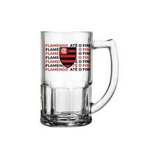 Caneca Vidro Bristol 340 ML Flamengo - Allmix