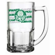 Caneca Vidro Bristol 340ml Chopp Palmeiras Transparente Caneca Vidro Bristol 340ml Chopp Palmeiras Transparente