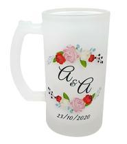 Caneca Vidro Cerveja Chopp Personalizado Noiva Casamento