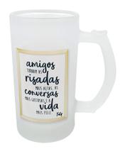 Caneca Vidro Cerveja Chopp Personalizado Presente Amigos