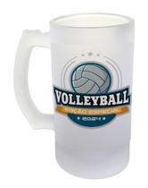 Caneca Vidro Cerveja Chopp Personalizado Volleyball Voleibol