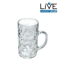 Caneca vidro - chopp - 1 litro - cristal