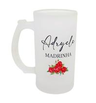 Caneca Vidro Chopp Mimo Presente Noivos Madrinha Casamento
