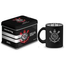 Caneca vidro diamond metalic lata times - corinthians Caneca vidro diamond metalic lata times - corinthians