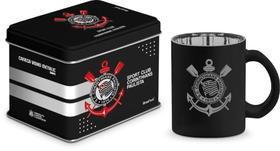 Caneca vidro diamond metalic lata times - corinthians - Brasfoot