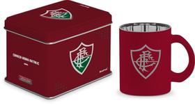 Caneca vidro diamond metalic lata times - fluminense - Brasfoot