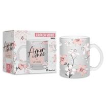 Caneca Vidro Diamond Temas Amor De Mae O Melhor