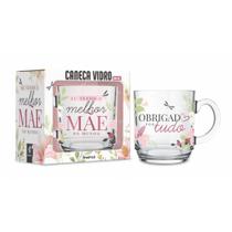 Caneca Vidro Elegance Melhor Mae Do Mundo 300ml Caneca Vidro Elegance Melhor Mae Do Mundo 300ml