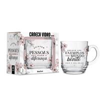 Caneca Vidro Elegance Pessoas Que Fazem A Diferenca 300ml Caneca Vidro Elegance Pessoas Que Fazem A Diferenca 300ml