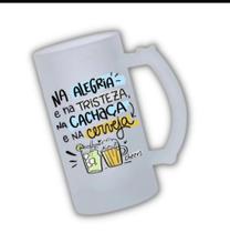 Caneca vidro fosco