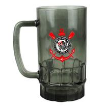 Caneca Vidro Fumê Transparente 550ml Corinthians Caneca Vidro Fumê Transparente 550ml Corinthians