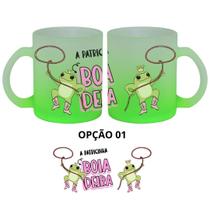 Caneca Vidro Jateada 325ml Pererecas A Patricinha Boiadeira Caneca Vidro Jateada 325ml Pererecas A Patricinha Boiadeira