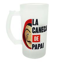Caneca Vidro Jateado Chopp / Cerveja La Caneca de Papai
