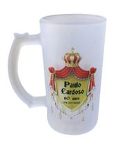 Caneca Vidro Jateado Chopp / Cerveja Rei Reinado King Caneca Vidro Jateado Chopp / Cerveja Rei Reinado King