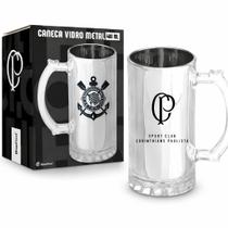 Caneca Vidro Metalic Corinthians 480ml Caneca Vidro Metalic Corinthians 480ml
