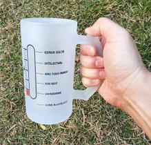 Caneca Vidro Na Alegria E Na Tristeza Na Cachaça na Cerveja