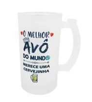 Caneca Vidro O Melhor Avô do Mundo Merece uma Cervejinha Caneca Vidro O Melhor Avô do Mundo Merece uma Cervejinha