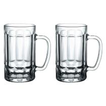 Caneca Vidro Para Chopp Munique Kit 2 Peças Com 430ml Cada - Art House