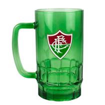 Caneca Vidro Verde Transparente 550ml Fluminense