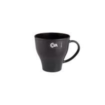 Caneca Viena Mesa 400 ml Preta - Coza - Brinox