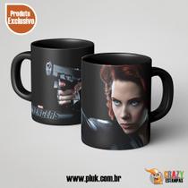 Caneca Viuva Negra - Série Marvel - Cerâmica com Resina de Alta Qualidade - 325ml