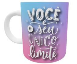 Caneca você é seu único limite presente motivacional fofo