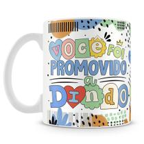 Caneca Você Foi Promovido a Dindo - Presente Criativo e Emocionante