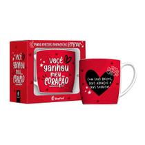 Caneca Você Ganhou Meu Coração Porcelana Urban 360Ml - Br Caneca Você Ganhou Meu Coração Porcelana Urban 360Ml - Br
