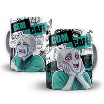 Caneca Voldemort Harry Potter Com Café Sem Café Porcelana