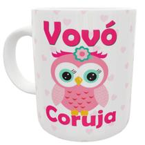 Caneca vovó coruja presente criativo coruja avó fofo