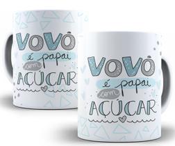 Caneca vovô é papai com açúcar dia dos avós presente vô