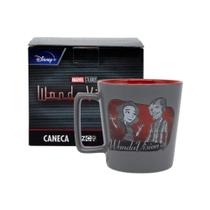 Caneca WandaVision Marvel Zona Criativa Buck Feiticeira Escarlate Xicara Cerâmica 400ml Geek Presente Café Cor:CinzaNom Caneca WandaVision Marvel Zona Criativa Buck Feiticeira Escarlate Xicara Cerâmica 400ml Geek Presente Café Cor:CinzaNom