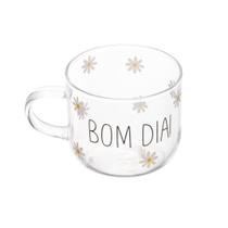 Caneca Wolff De Vidro Resistente Ao Calor Bom Dia 120Ml