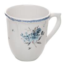 Caneca Wolff Florescer 330ml Azul Cerâmica Caneca Wolff Florescer 330ml Azul Cerâmica