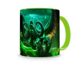 Caneca World Of Warcraft Illidan I Verde Caneca World Of Warcraft Illidan I Verde