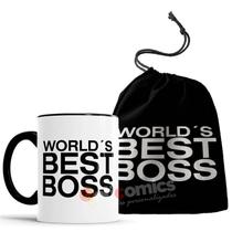 Caneca Worlds Best Boss - The Office + Saquinho