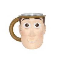 Caneca Xerife Woody 3D Resina E Aço Inox 250 Ml Oficial Toy Story Disney Pixar - Zona Criativa