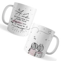 Caneca Xicara Amiga Vida Mais Leve Alguém Chamar de Amiga