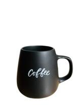 Caneca Xicara Bojuda Coffe Preta 260ml Porcelana