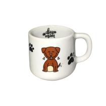 Caneca Xicara Cachorro Cachorrinho Dentro Porcelana 200 ml Caneca Xicara Cachorro Cachorrinho Dentro Porcelana 200 ml