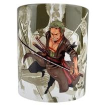 Caneca Xícara Cerâmica Personagem Roronoa Zoro One Piece Timeskip 300ml Caneca Xícara Cerâmica Personagem Roronoa Zoro One Piece Timeskip 300ml