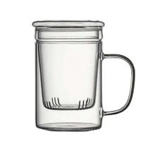 Caneca Xícara Chá Com Infusor Vidro Borossilicato 450ml