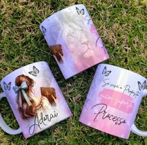 Caneca xícara Copo de Porcelana Cerâmica Personalizada Só Vive o Propósito Quem Suporta o Processo
