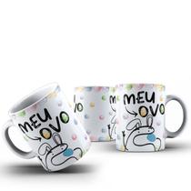 Caneca Xicara de Páscoa: Amor, Coelho, Chocolate e Tradição