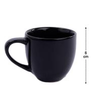 Caneca xícara de porcelana 95ml lisa café e chá uso casual