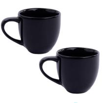 Caneca xícara de porcelana 95ml lisa café e chá utilidades design básico