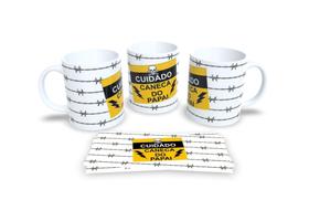 Caneca Xicara de Porcelana Personalizada Dia dos Pais Modelo 19