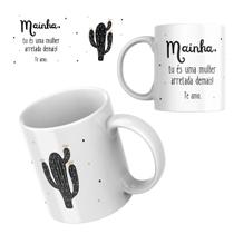 Caneca Xicara de Porcelana Personalizada para Presente do dia das Mães