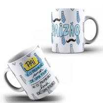 Caneca Xícara Dia dos Pais Personalizada Paizão Primeiro Herói De Um Filho Presente