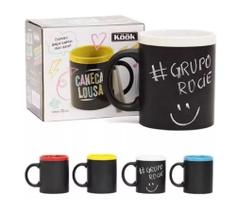 Caneca Xícara Divertida Lousa Escreva E Apague - 320ml